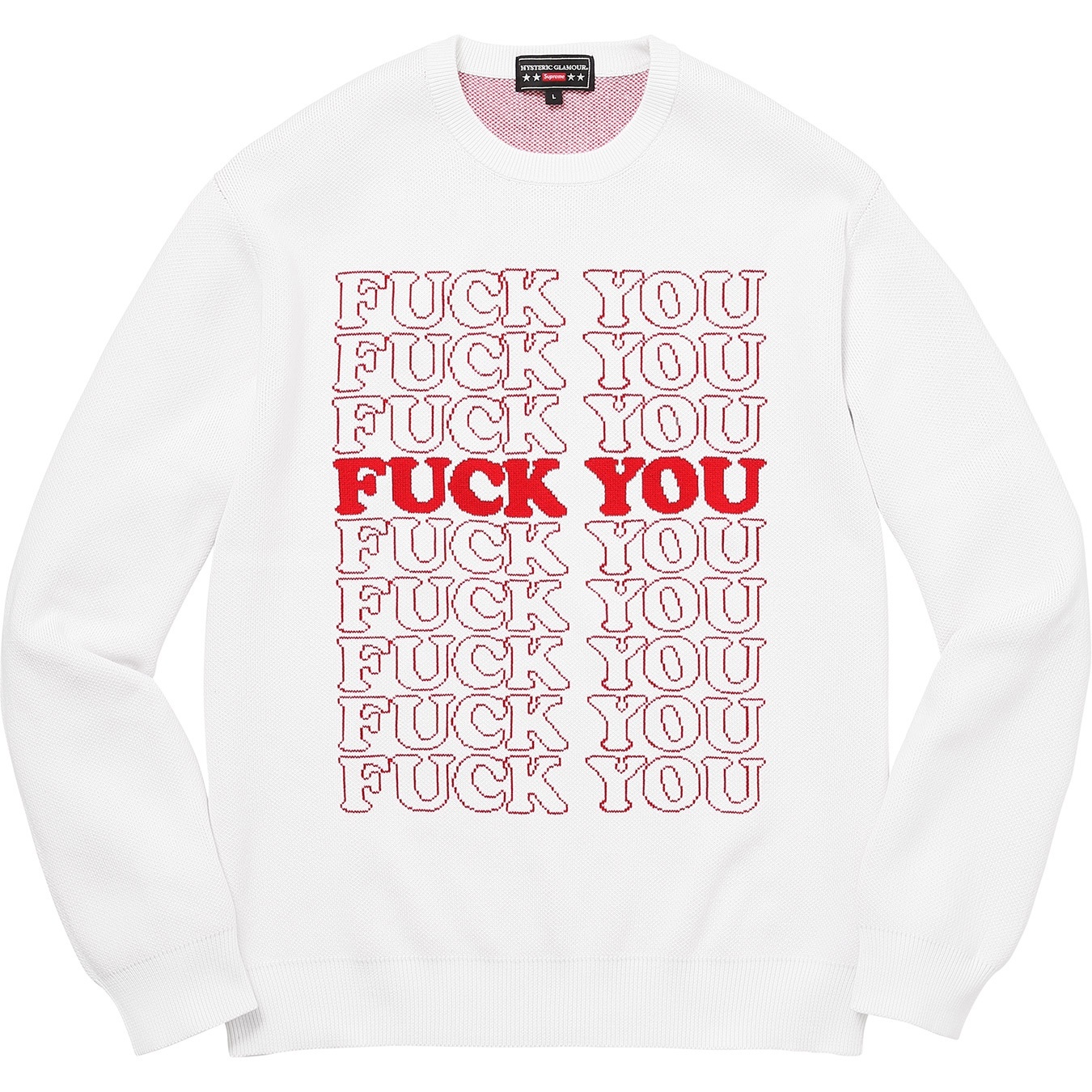 Supreme/HYSTERIC GLAMOUR Fuck You Sweater view 4